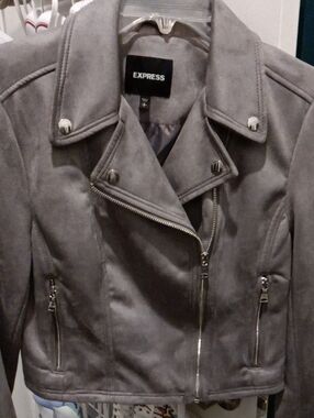 NEW Suede Moto Jacket